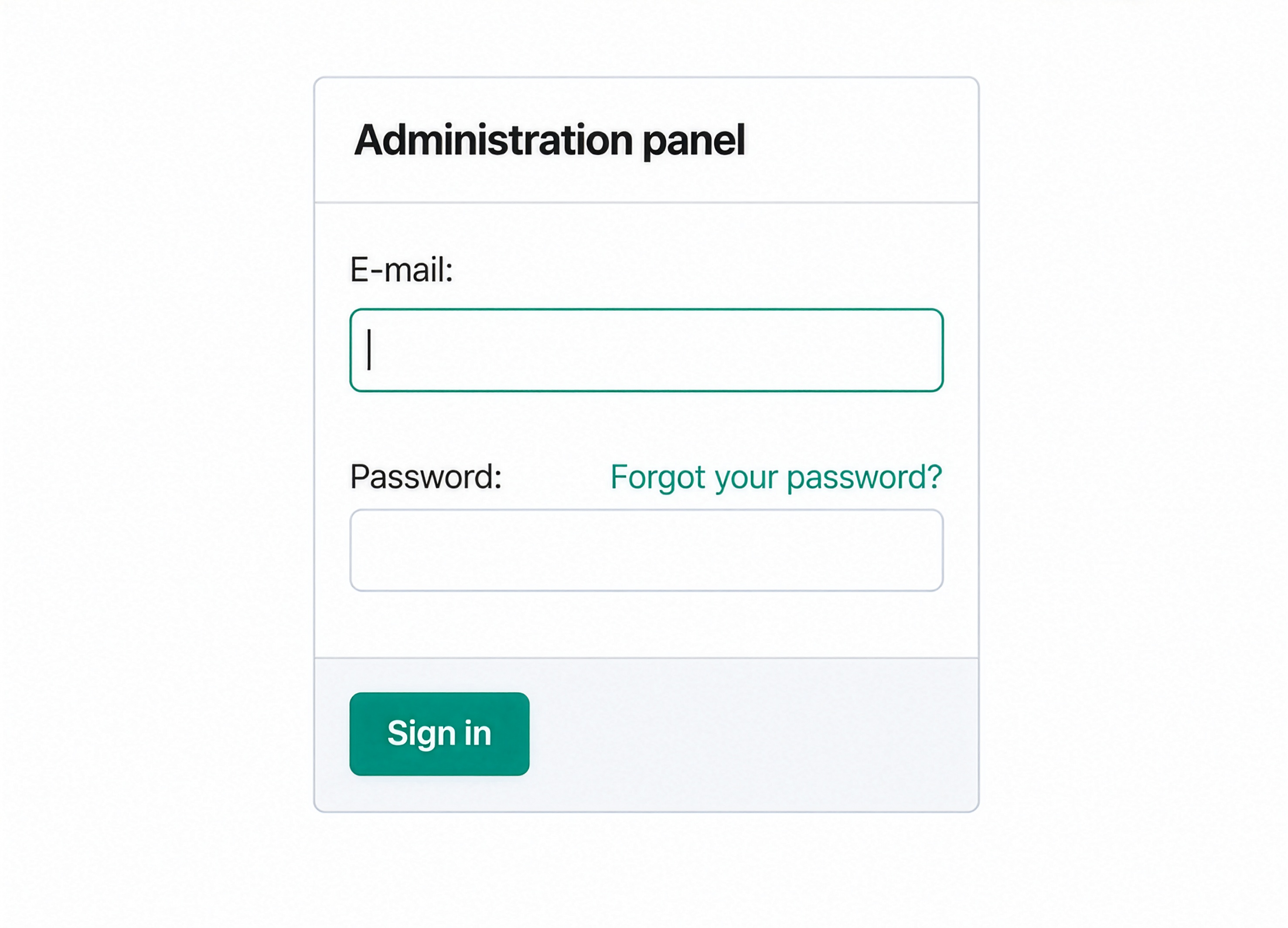 Step 3 Sign In to Your Vendor Panel