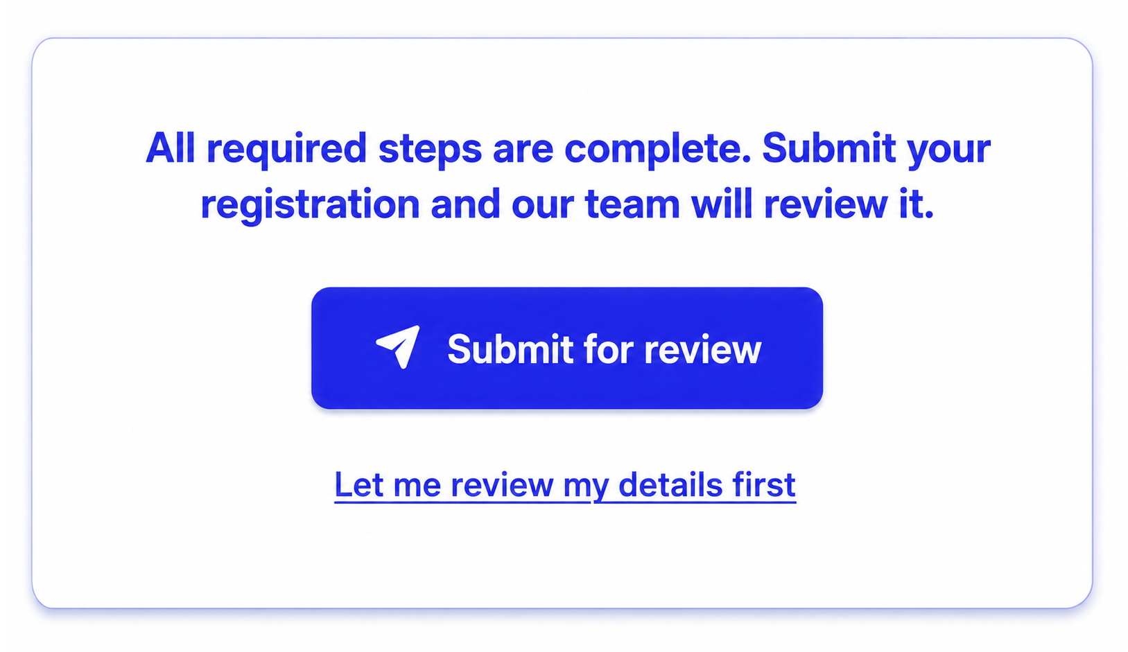 Step 8 Submit for Review