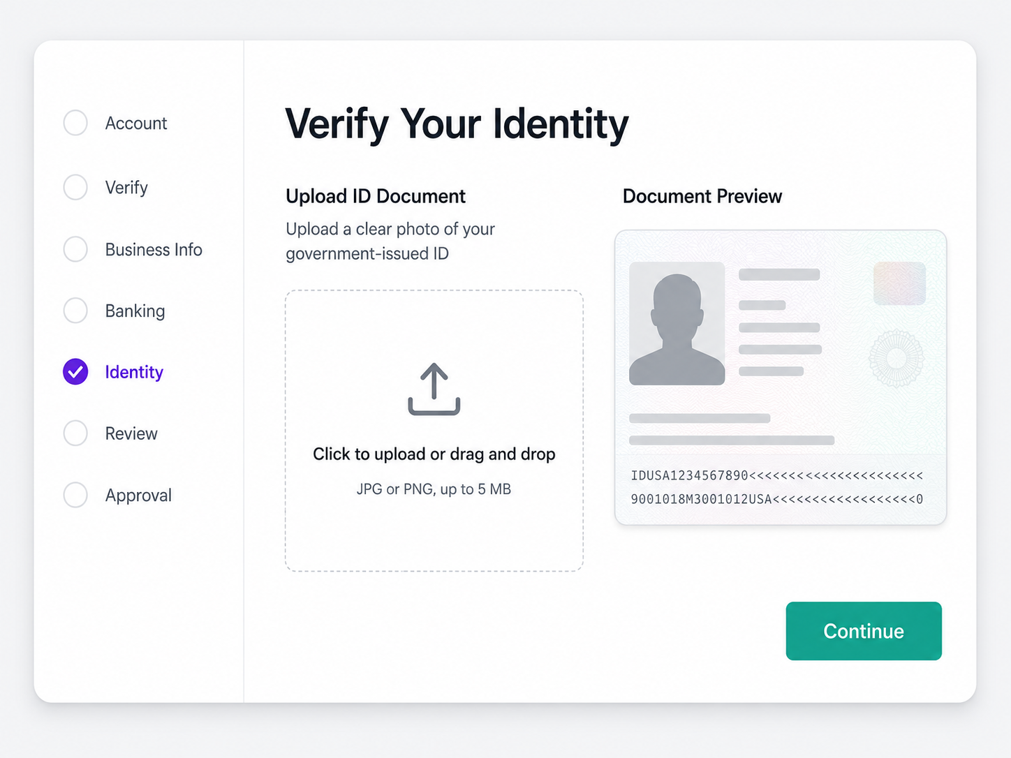Step 5 Verify Your Identity